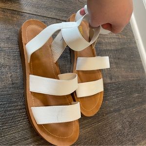 White Cushionare Sandals